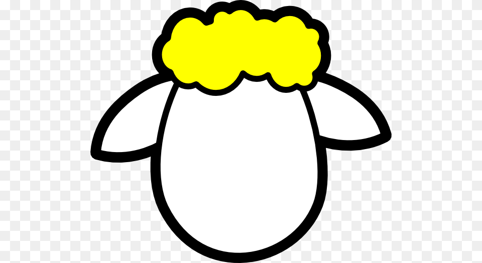 Sheep Clipart Yellow Draw A Sheep Face, Smoke Pipe, Flower, Plant Free Transparent Png