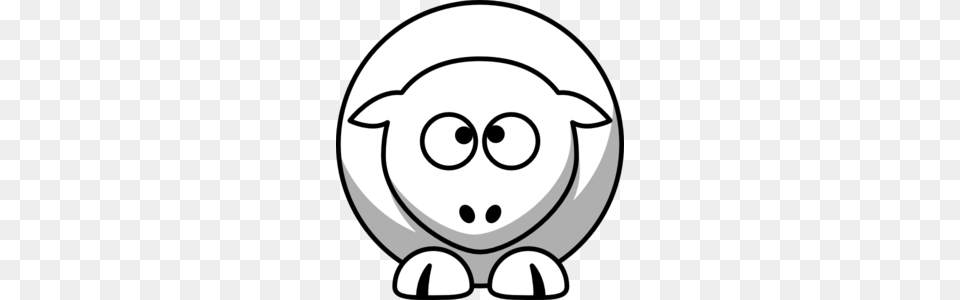 Sheep Cross Eyed Up Clip Art, Stencil, Disk Png