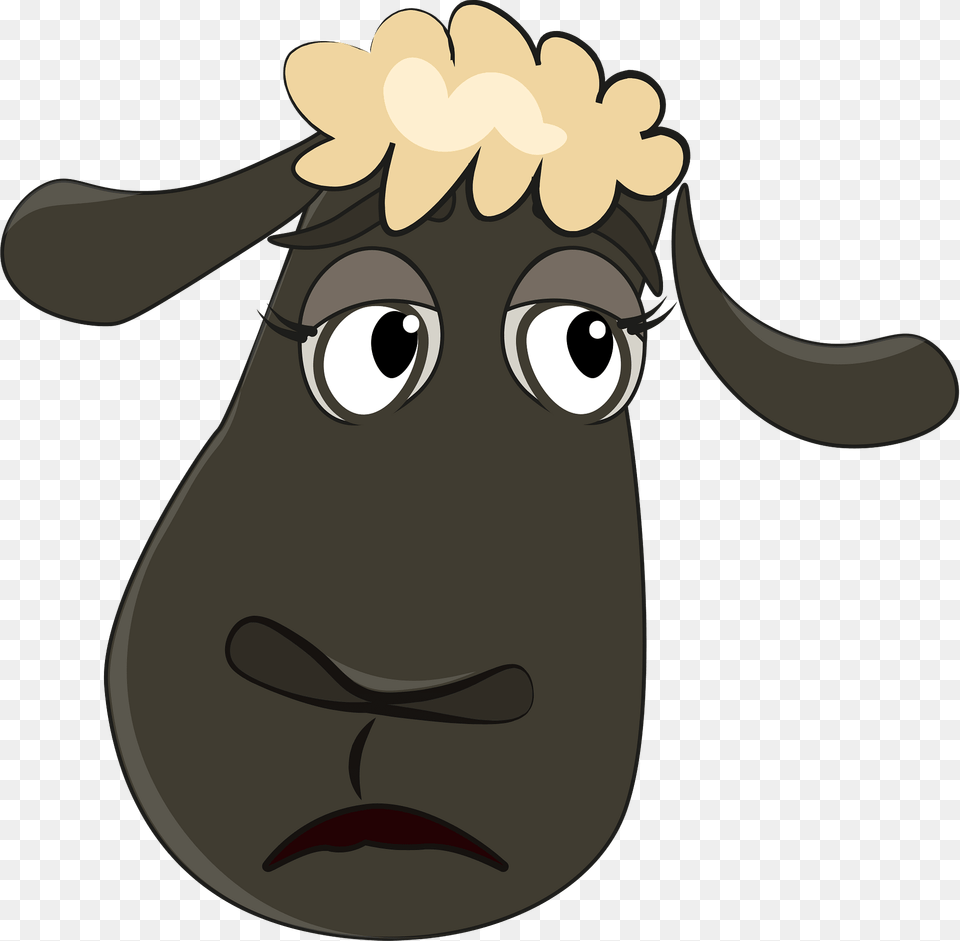 Sheep Head Clipart, Livestock, Animal, Mammal, Bull Png