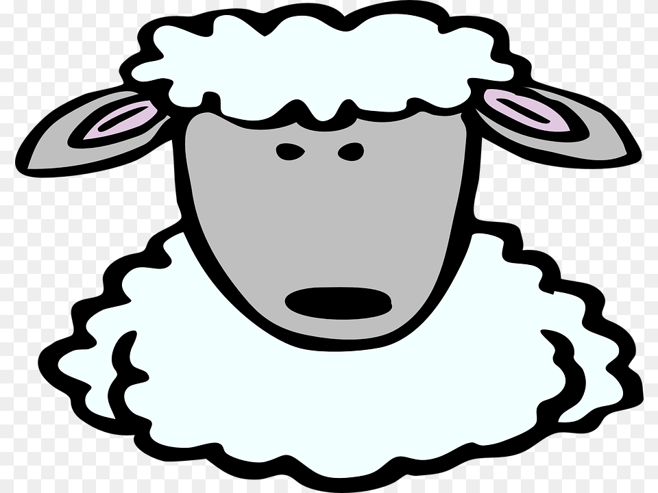 Sheep Head Sheep Face Clipart, Animal, Livestock, Mammal, Stencil Png