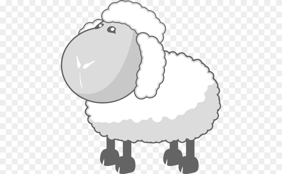 Sheep In Gray Clip Art At Clkercom Vector Clip Art Baa Baa Wooly Sheep, Livestock Png