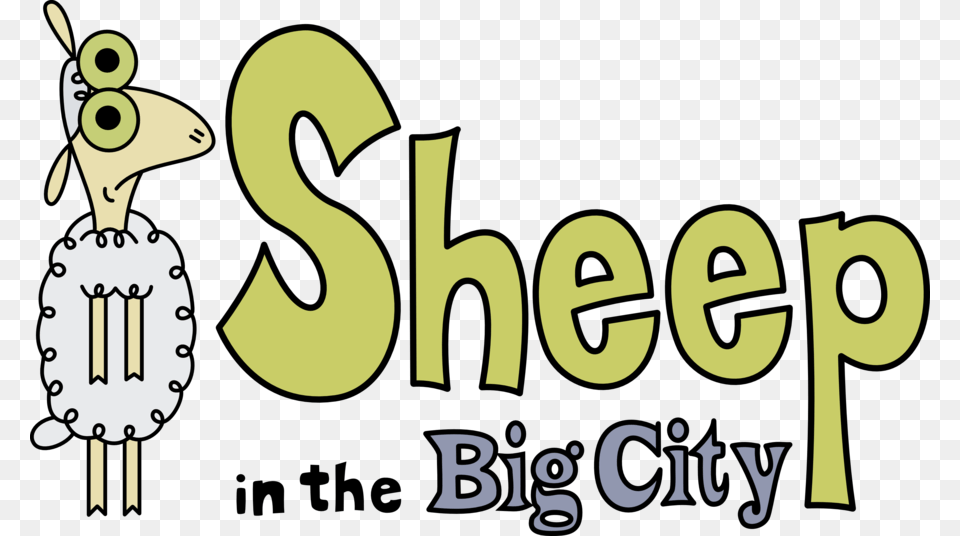 Sheep In The Big City Logo Clipart Sheep Cartoon Network Sheep In The Big City Logo, Number, Symbol, Text, Animal Free Transparent Png