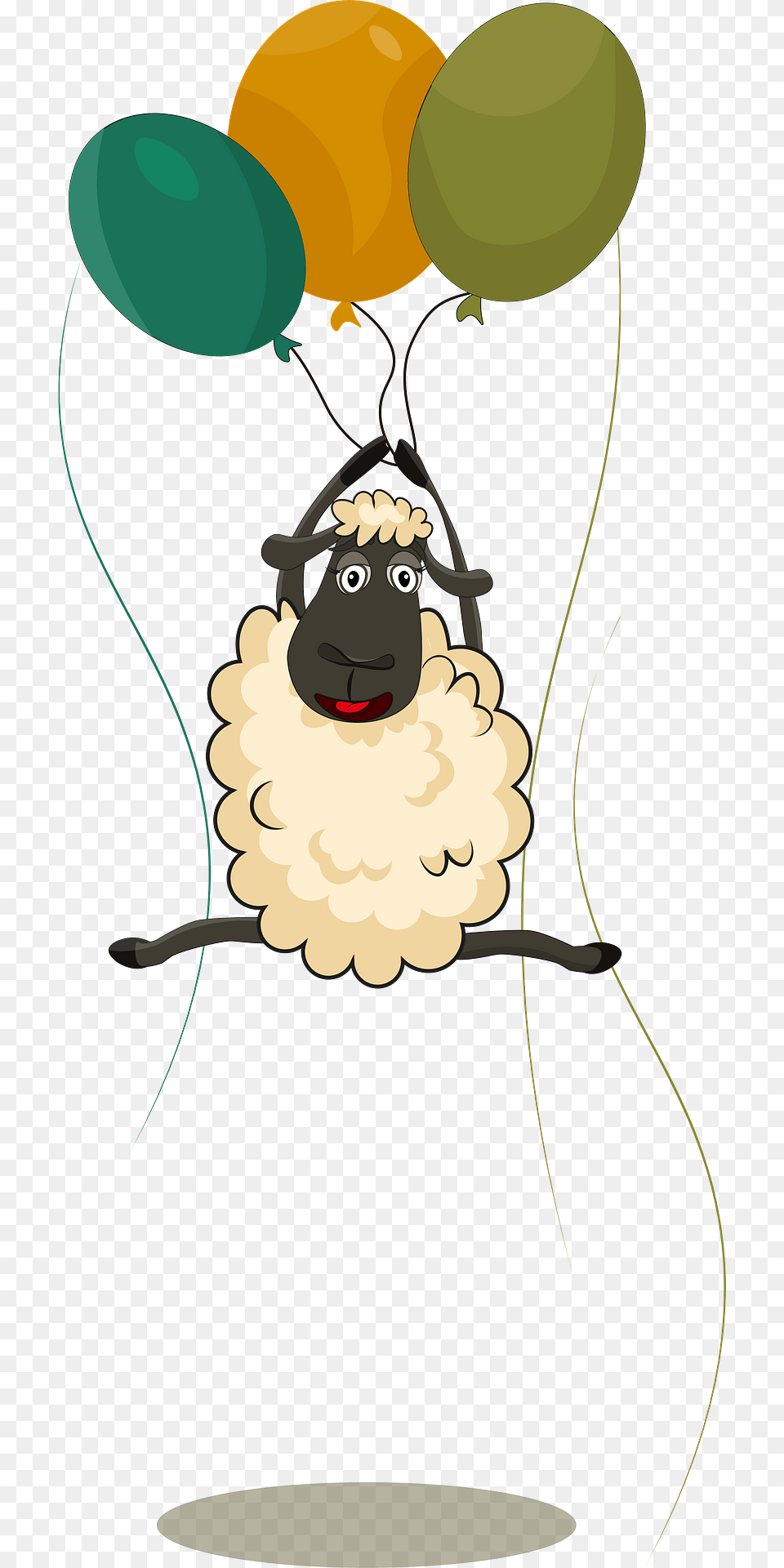 Sheep Is Flying Air Balloons Clipart, Balloon, Face, Head, Person Png