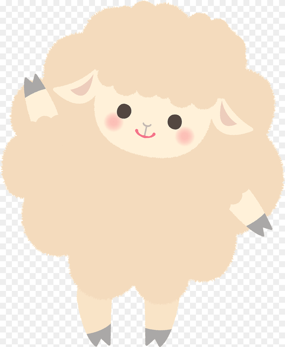 Sheep Is Waving Bye Clipart, Animal, Bear, Mammal, Wildlife Png Image