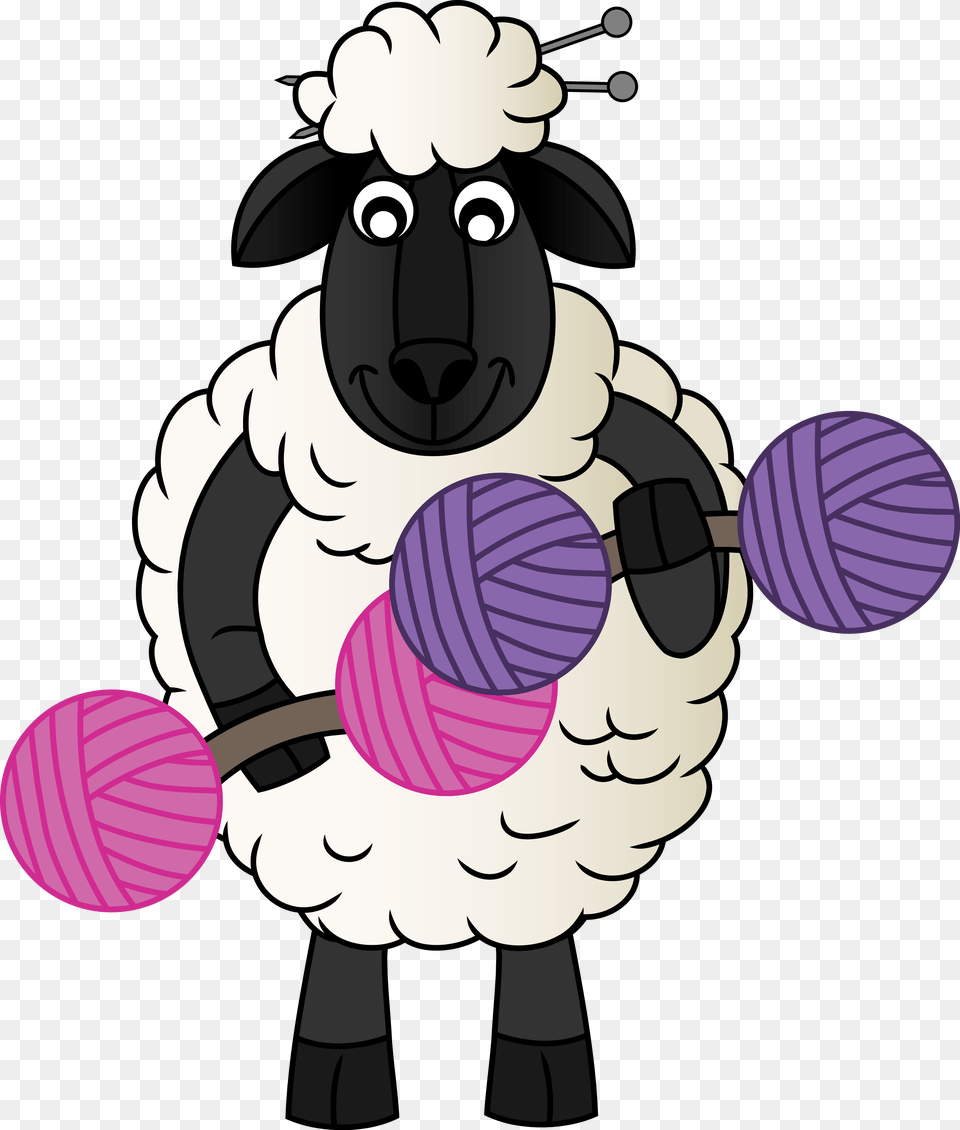 Sheep Knitting Sheep Knitting, Livestock, Baby, Person, Animal Png Image