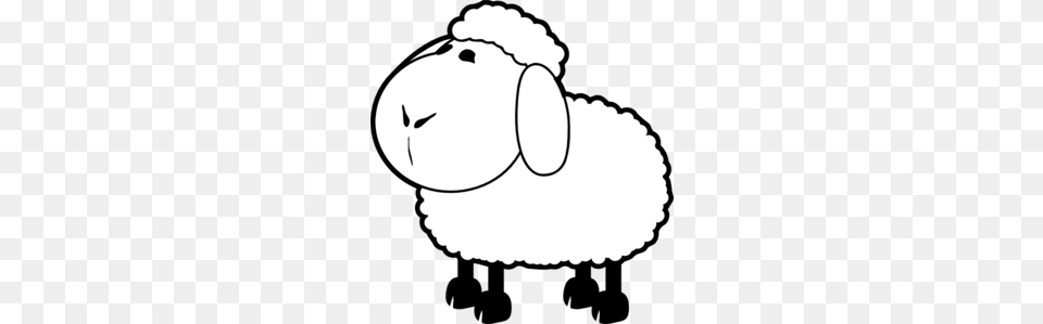 Sheep Outline Clip Art, Stencil, Food, Produce, Nut Free Png