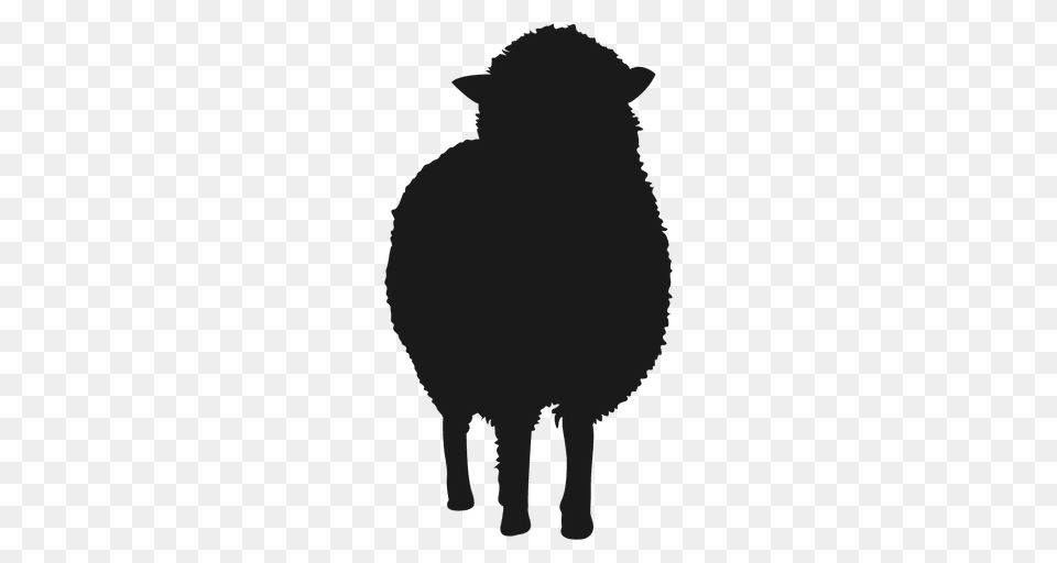 Sheep Silhouette, Animal, Livestock, Mammal, Cat Free Transparent Png