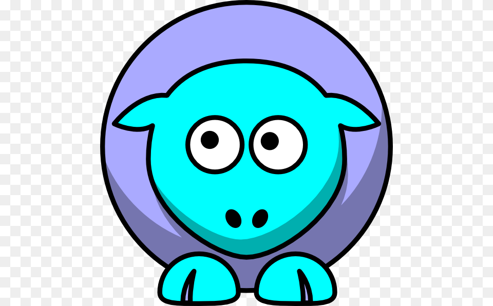 Sheep Toned Blues Looking Up To Left Clip Art For Web Free Png Download