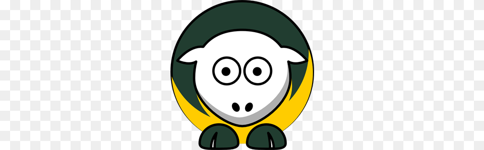 Sheep Toned Green Bay Packers Team Colors Clip Art Png Image
