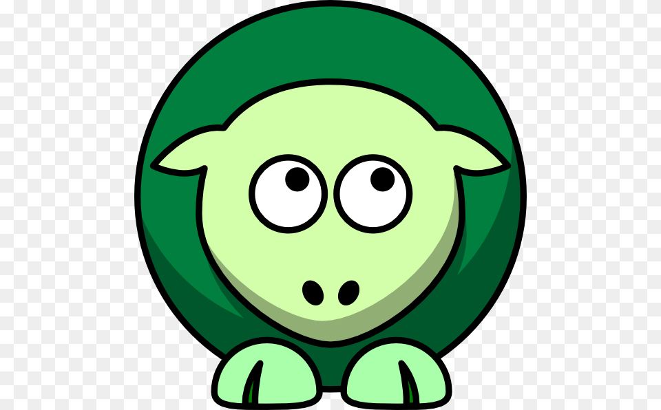 Sheep Toned Greens Looking Up Right Clip Arts For Web, Green Png Image