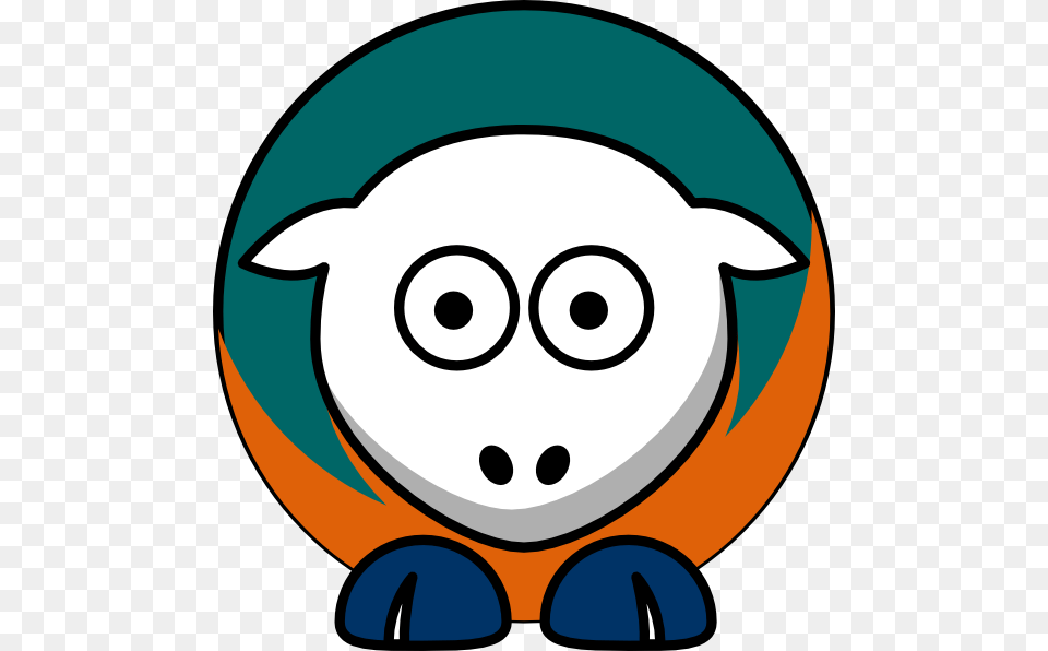 Sheep Toned Miami Dolphins Team Colors Clip Art, Clothing, Hardhat, Helmet, Plush Png