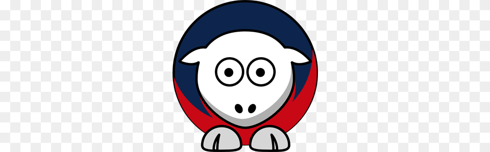 Sheep Toned New England Patriots Team Colors Clip Art Free Png