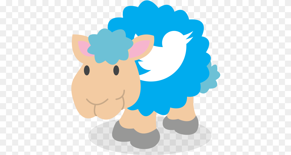 Sheep Twitter Social Network Icon Cartoon Facebook Icon, Livestock, Face, Head, Person Png Image