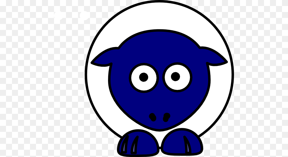 Sheep White Body Blue Face Clip Art Png Image