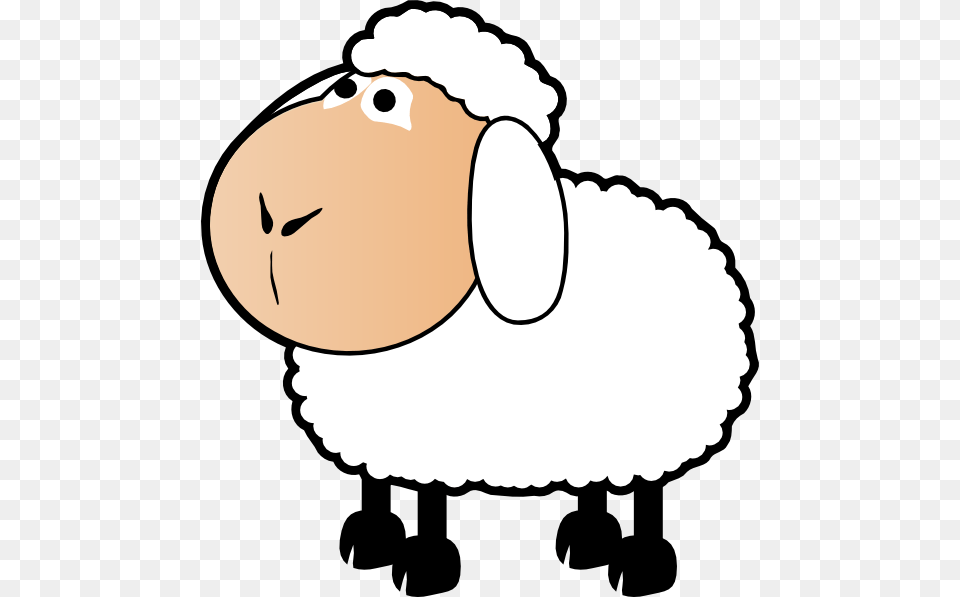 Sheep With A Colored Face Svg Clip Arts Transparent Background Sheep Clip Art, Livestock, Animal, Bear, Mammal Png Image