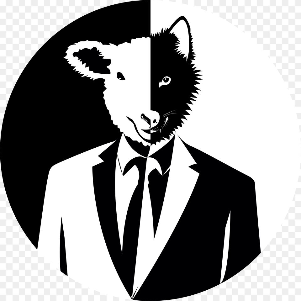 Sheep Wolf Vector, Stencil, Adult, Person, Man Free Png Download