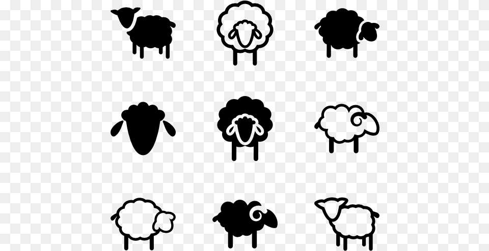 Sheeps Sheep Vector, Gray Free Png Download