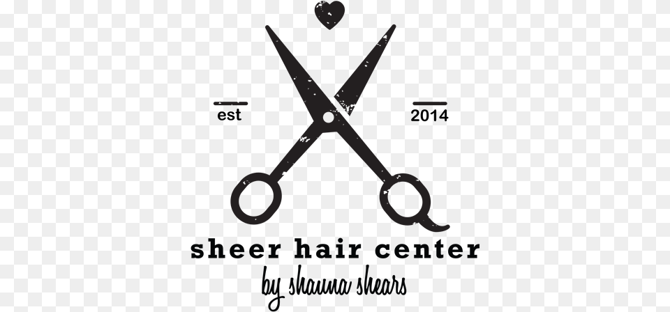 Sheer Hair Center By Shauna Shears Hair Shears Logo, Scissors, Blade, Weapon, Appliance Free Png Download