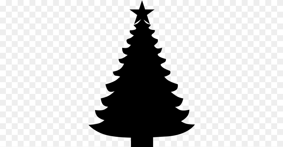 Sheet Metal Christmas Tree, Gray Png Image