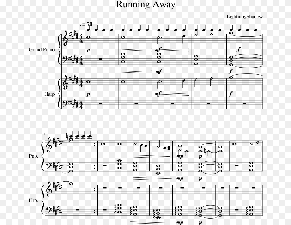 Sheet Music, Gray Free Transparent Png