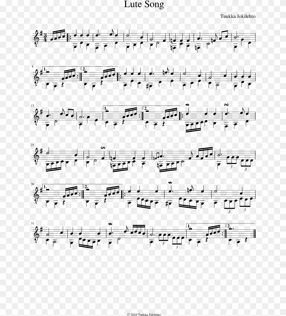 Sheet Music, Gray Free Png