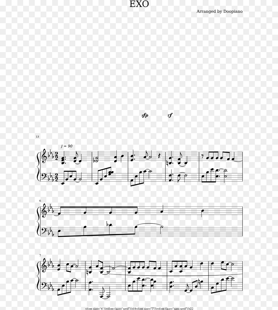 Sheet Music, Gray Free Png