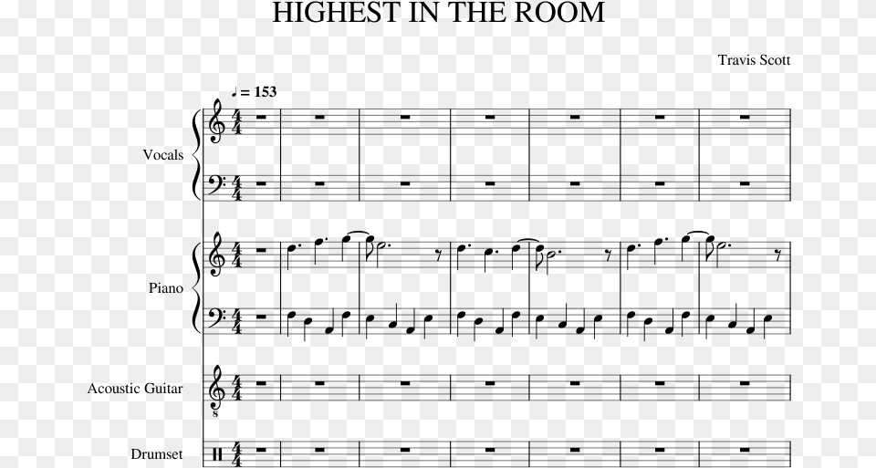 Sheet Music, Gray Free Png