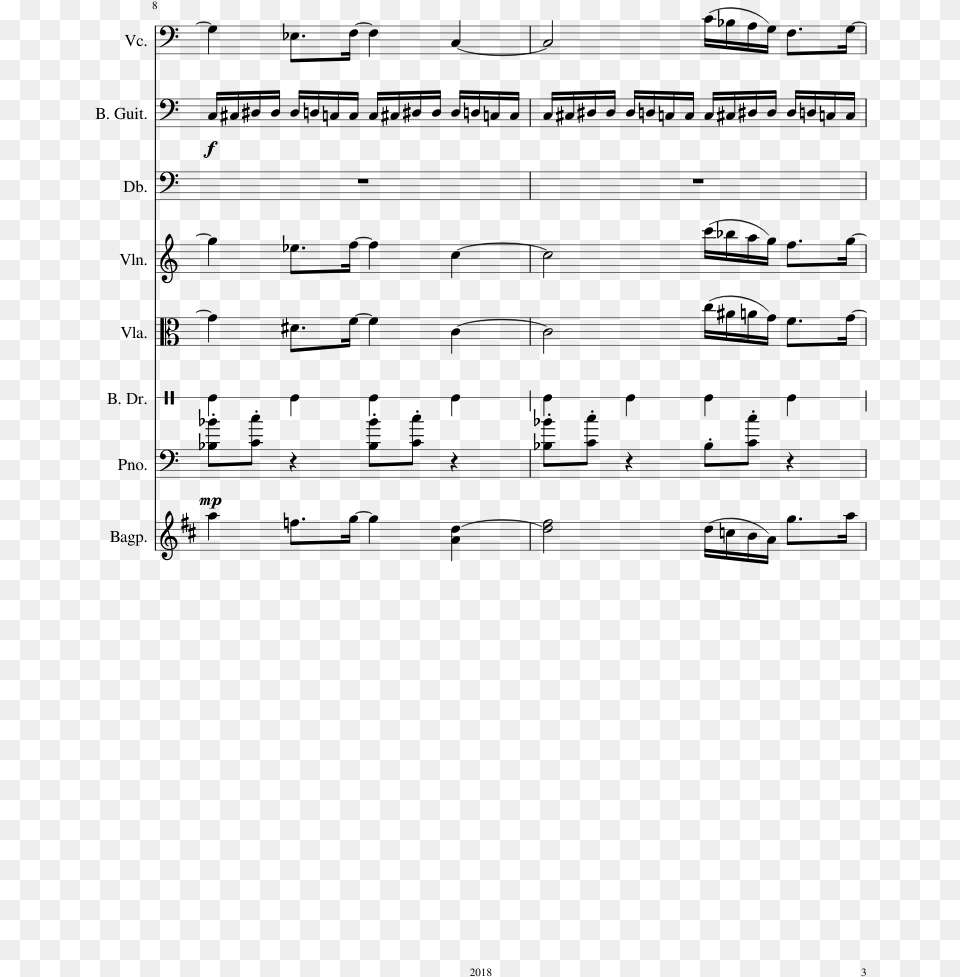 Sheet Music, Gray Free Png Download