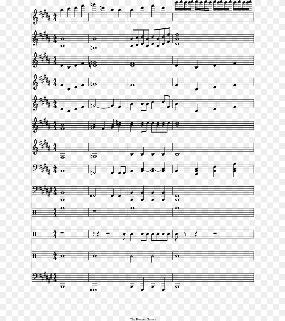 Sheet Music, Gray Png