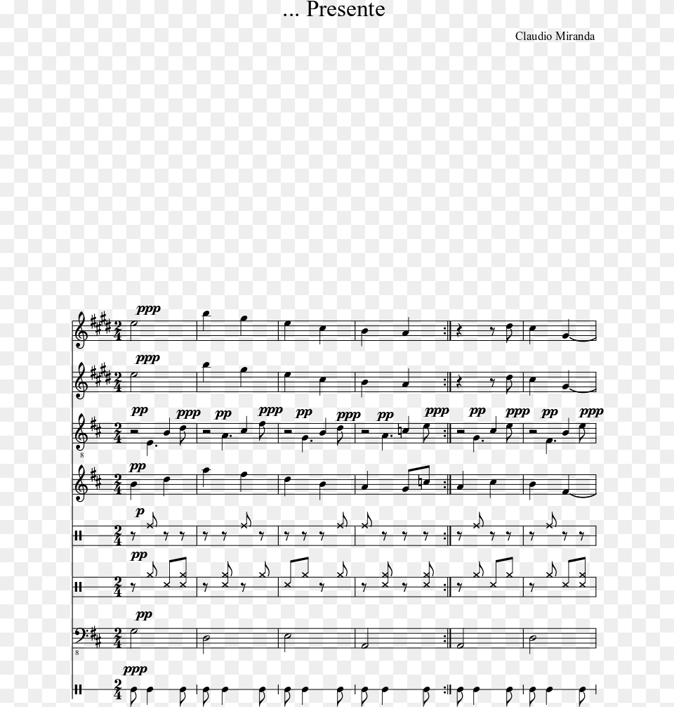 Sheet Music, Gray Free Png