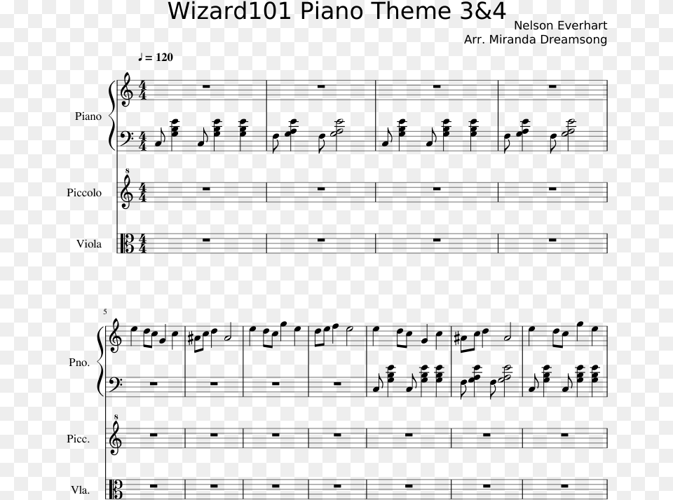 Sheet Music, Gray Free Png