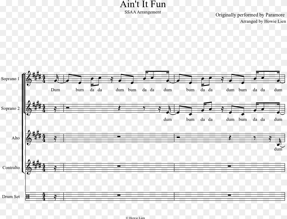 Sheet Music, Gray Free Png Download