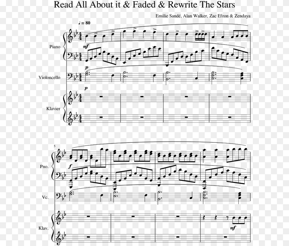 Sheet Music, Gray Free Png