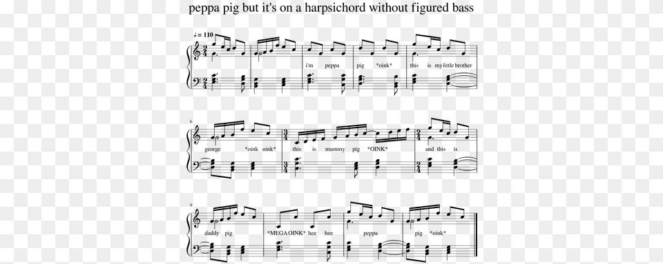 Sheet Music, Gray Free Png