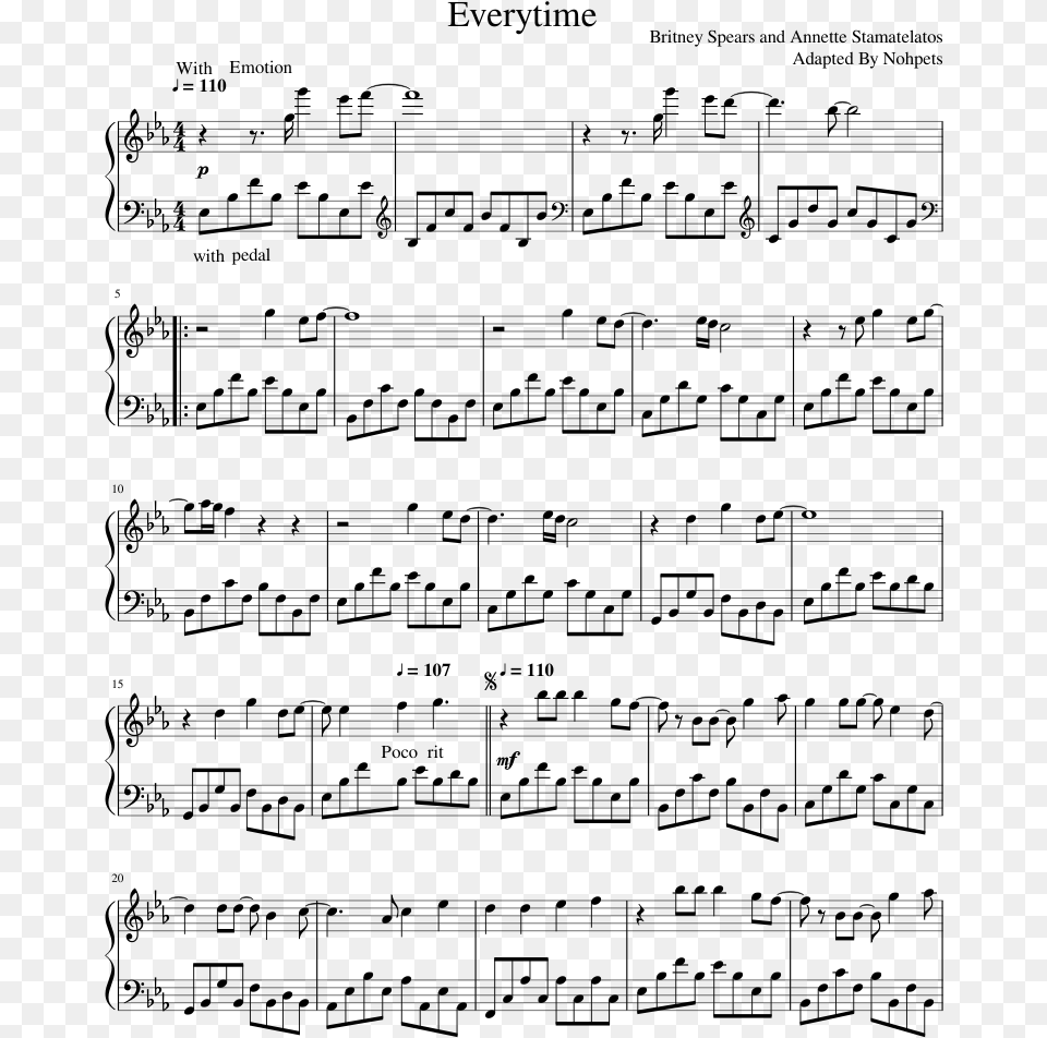 Sheet Music, Gray Free Png Download