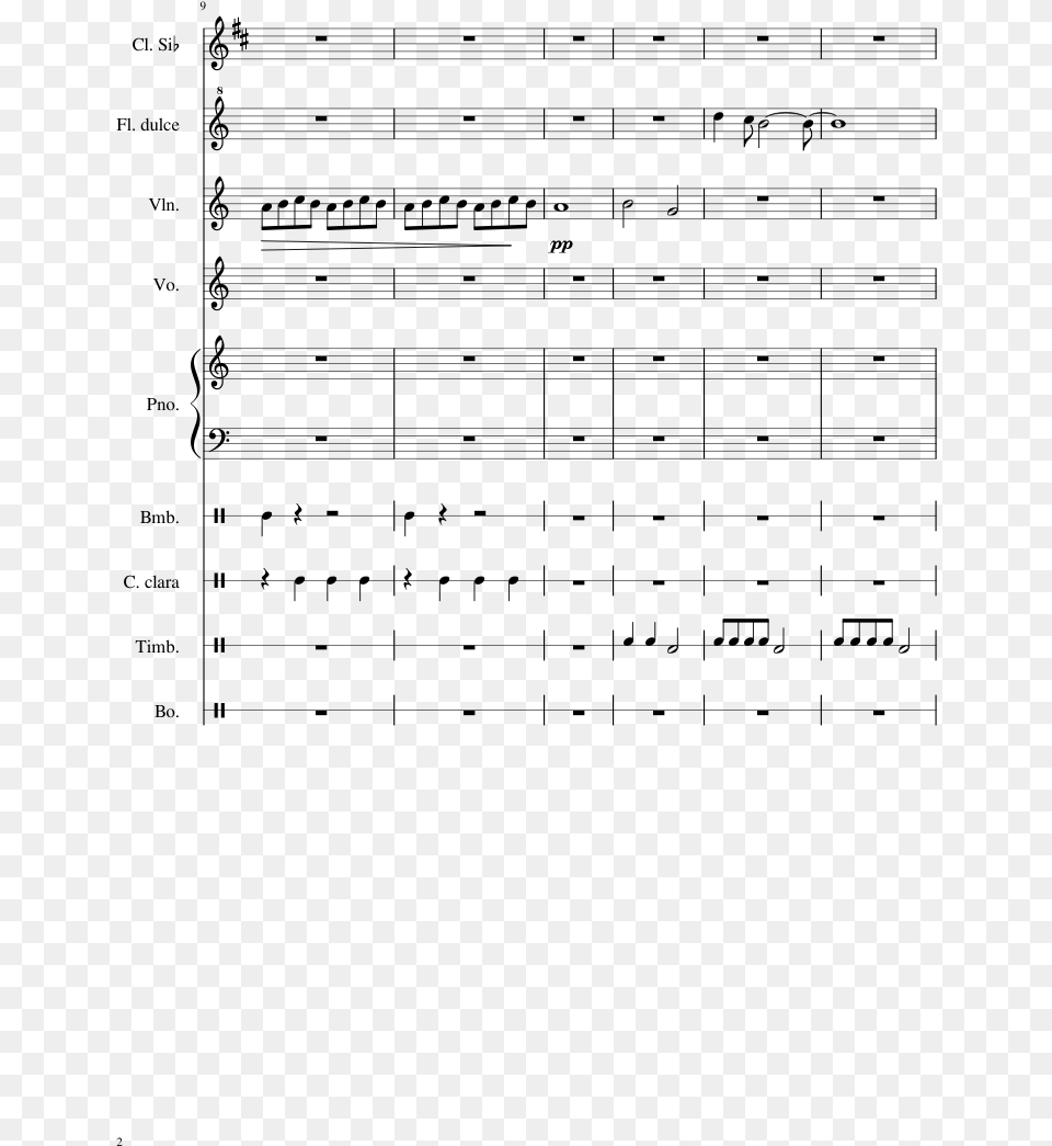 Sheet Music, Gray Free Png Download