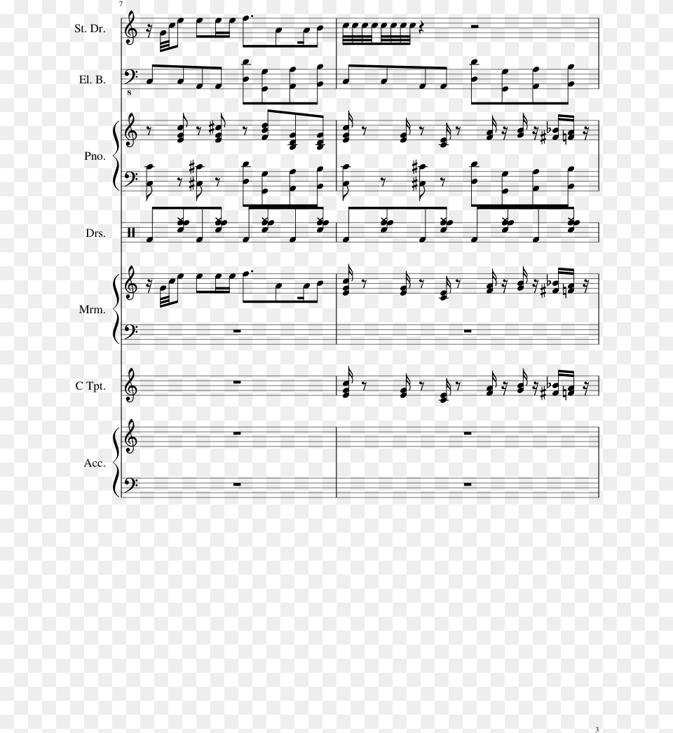 Sheet Music, Gray Free Png