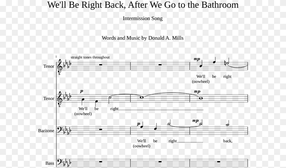 Sheet Music, Gray Png