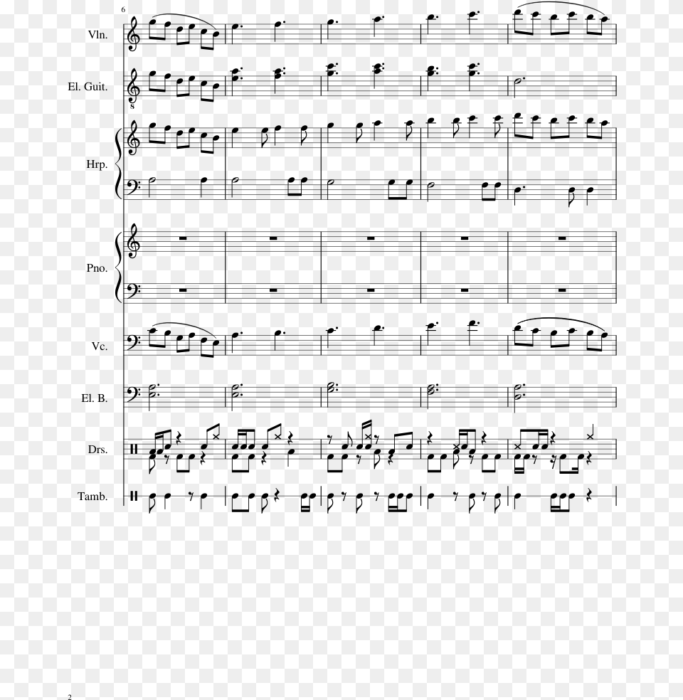 Sheet Music, Gray Free Png