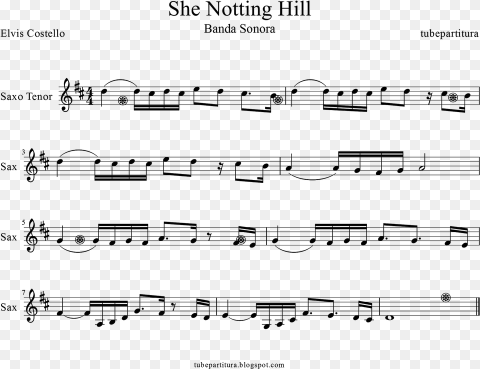 Sheet Music For Tenor Saxophone She By Elvis Costello Brave Enough Lindsey Stirling Sheet Music, Gray Free Png Download