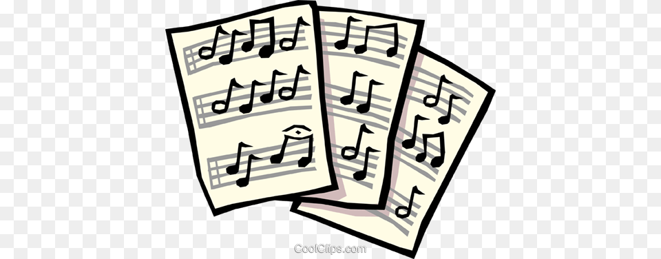 Sheet Music Royalty Vector Clip Art Illustration, Text Free Transparent Png