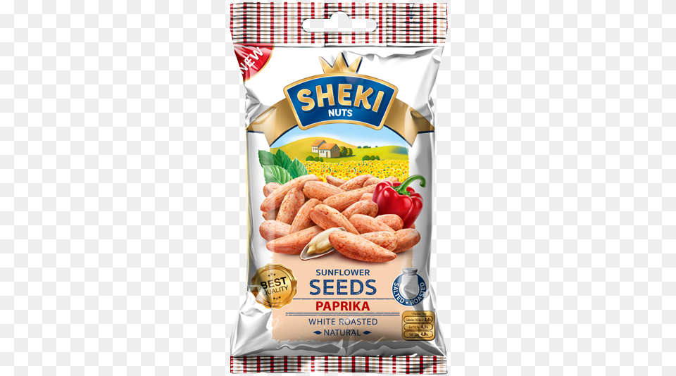 Sheki Nuts Sunflower Seeds Paprika White Roasted Natural Knackwurst, Food, Lunch, Meal, Snack Free Transparent Png