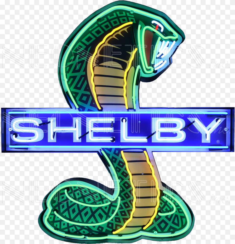 Shelby Neon Sign, Light, Animal, Cobra, Reptile Png