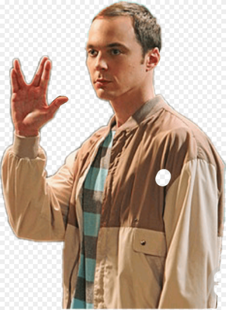Sheldon Cooper Live Long And Prosper Sheldon, Body Part, Clothing, Person, Finger Free Png Download