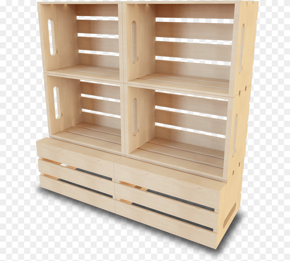 Shelf, Wood, Box, Crate, Staircase Png