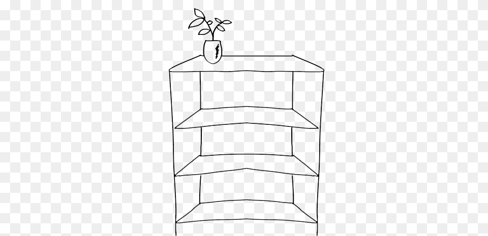 Shelf, Plant, Potted Plant, Pottery, Vase Free Png Download