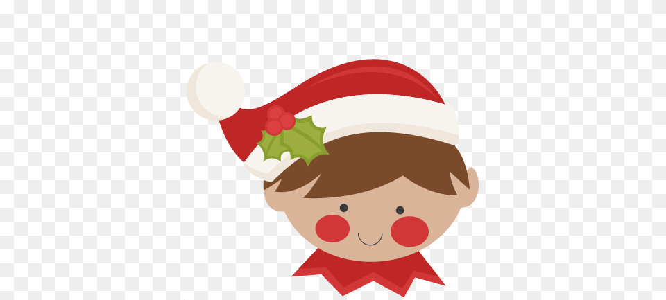 Shelf Christmas Elf Face Clipart, Clothing, Hat, Person, People Free Png