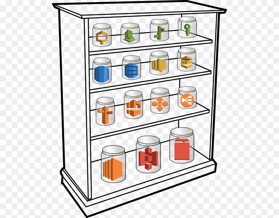 Shelf Computer Icons Amazon Web Services Shelf Clip Art, Tin, Can, Cup Free Png Download
