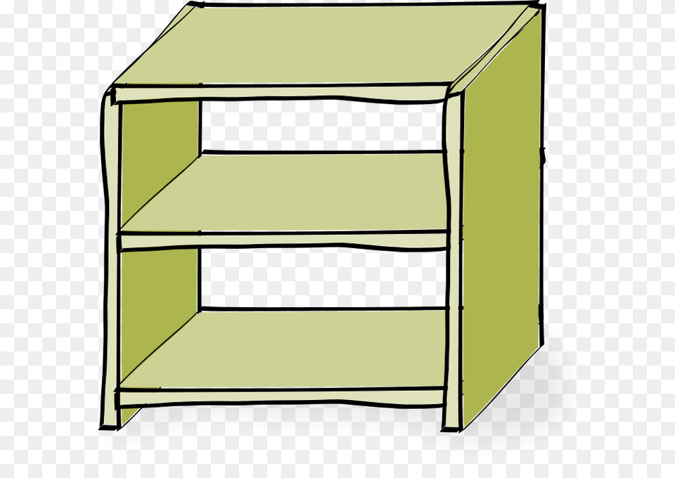 Shelf Of Books Clip Art, Cabinet, Closet, Cupboard, Furniture Free Transparent Png