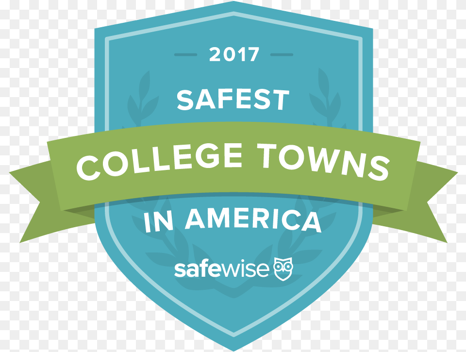 Shelley Hennig Safewise Safest College Towns, Badge, Logo, Symbol Png Image